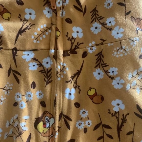 Hot Topic Disney Chip 'N' Dale Fall Floral Suspender Skirt - Picture 8 of 11